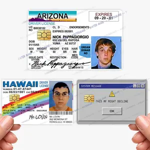 Funny Custom Credit Card Cover Pop Culture System Error Message Negative Funds Vinyl Skin Stickers funny sticker