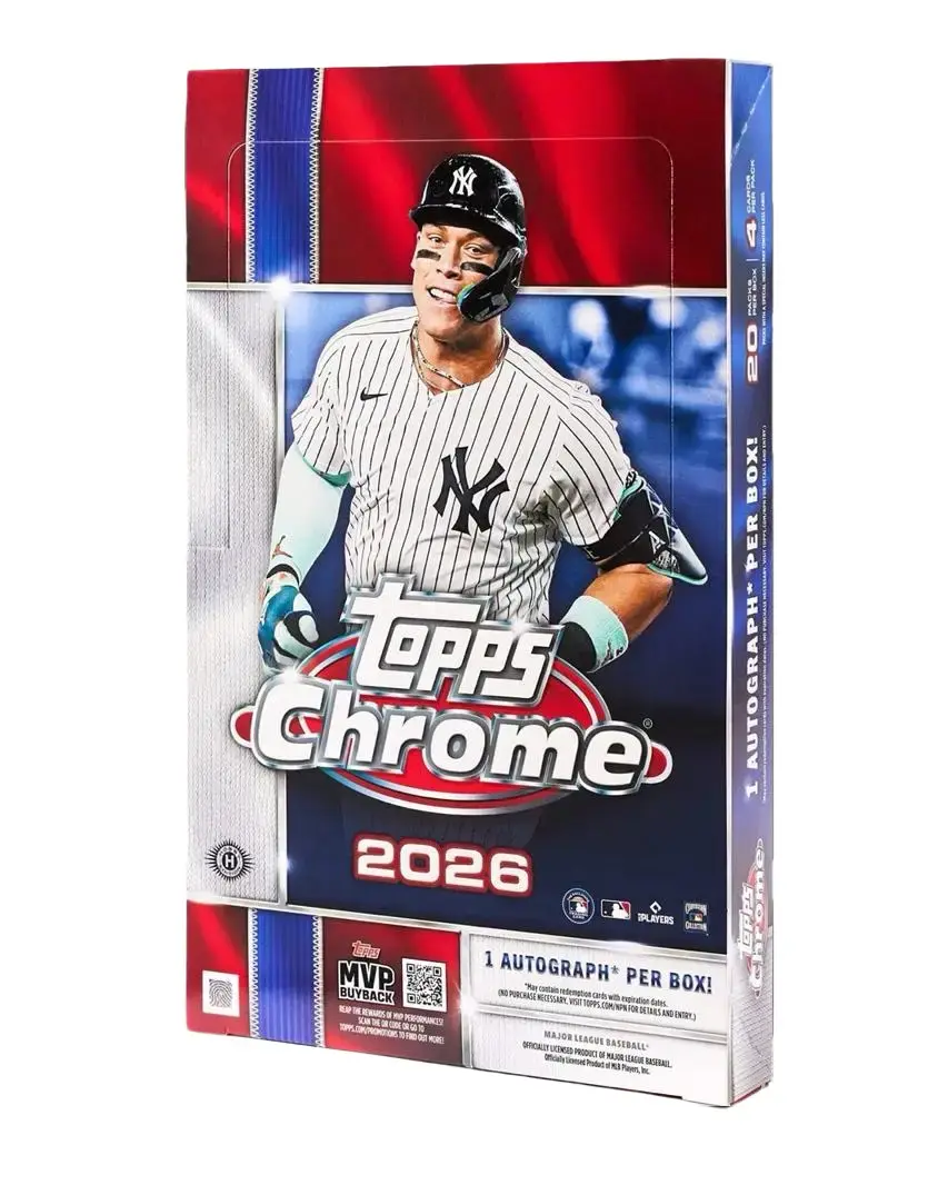 Break #147 Topps 2026 Chrome - 1x Hobby Box - 80 Total Units Including 1 Autograph (Sports Trading Card Only Break)
