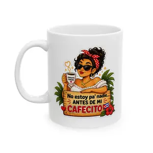 Cafecito Ceramic Mug, (11oz, 15oz)