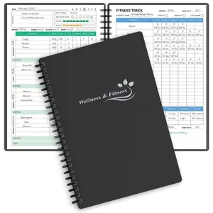 A5 Wellness and Fitness Planner Notebook for Daily Diet Health Weight Loss Sleep Nutrition Meal and Habit Tracking Journal Gluten Free Workout