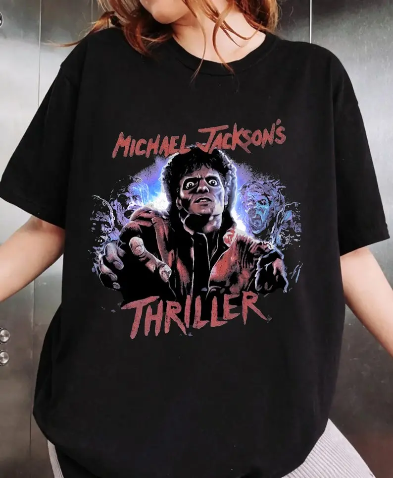 Comfort Colors Michael Jackson Thriller Shirt, Vintage Horror Pop Graphic Tee, Unisex Music T-Shirt