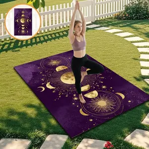 Starry Yoga Mat for Women, Non-Slip Thick Wide Long Home Fitness Mat, Beginner Exercise Pad, Floor Mat, Yoga Equipment, Mat Pilates Home, 1pc