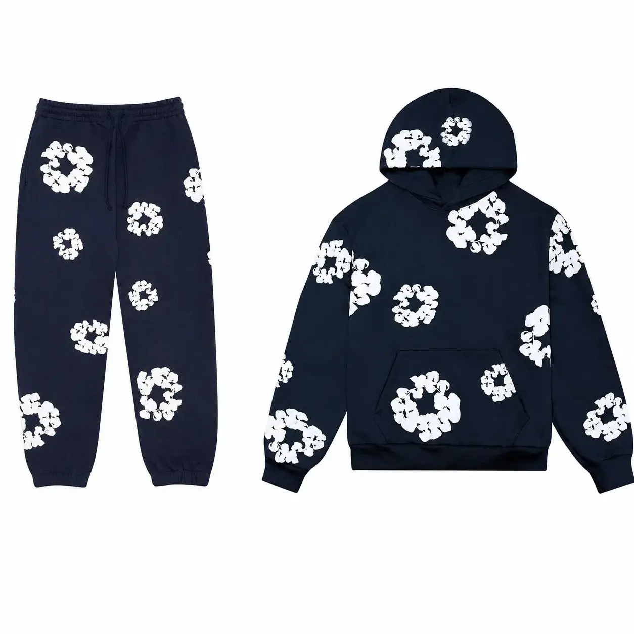 Sweater Cartoon Shark Print Round Neck Match Long Sleeve Oversized Pullover Top Harajuku Hip Hop Loose Knit Jumper
