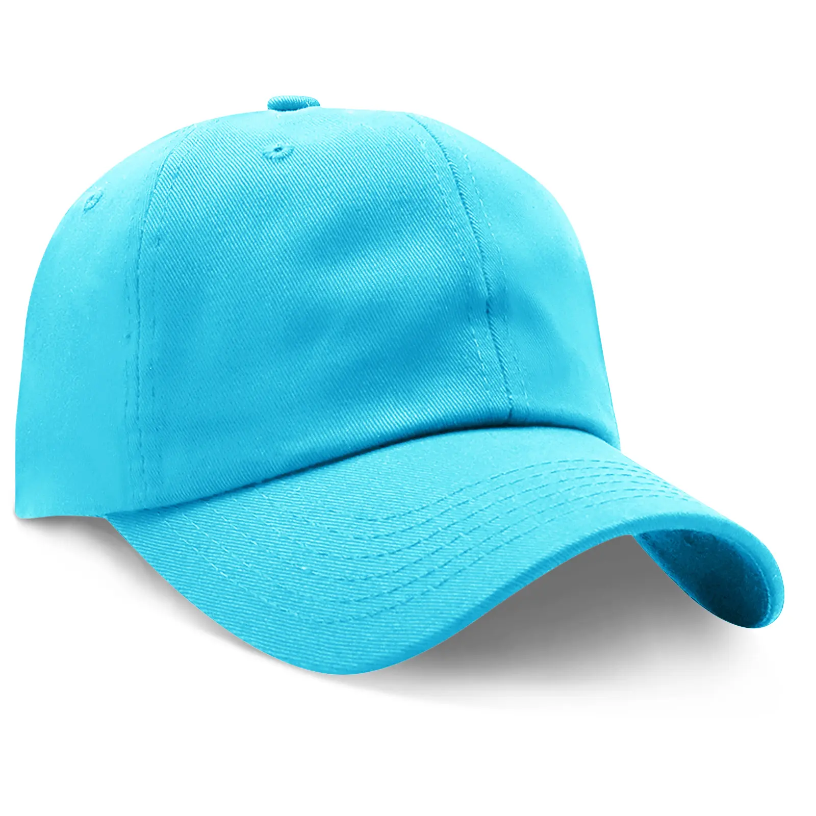 Adjustable Solid Cotton Baseball Cap for Men and Women - Golf and Casual Wear Durable Sun Protection One Size Fits All Dad Hat Dad Style Cap High Quality Hat