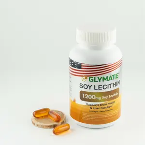 Glymate 1200mg Soy Lecithin - Non GMO, Supports Brain Health & Liver Functions - Healthcare Dietary Supplement