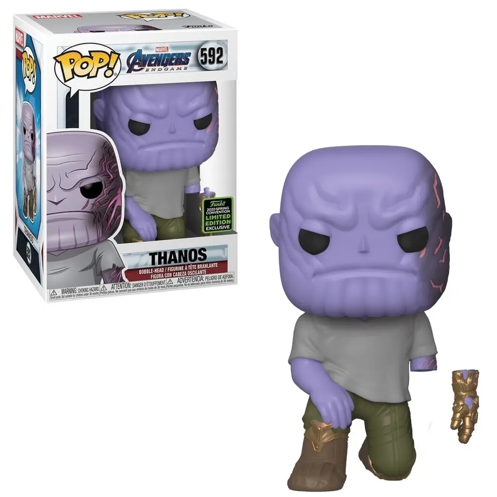 Funko Thanos Vinyl Figure #592 - Spring Convention Exclusive Collectible Figurine with Detachable Arm