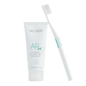 Nuskin AP 24 Whitening Fluoride Free  Toothpaste for Gentle Oral Care - Mint Vanilla, Long-Lasting Clean & Fresh Feel tooth stain probiotic teeth