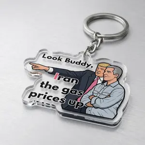 Gas Prices Funny Acrylic Keychain, Miss Cheap Gas Key Chain, Gas Prices Meme