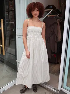 Bianca Dress in Sage Egret