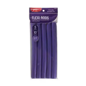 RED Flexi Rods 10" Length 3/4" D Purple 5pcs