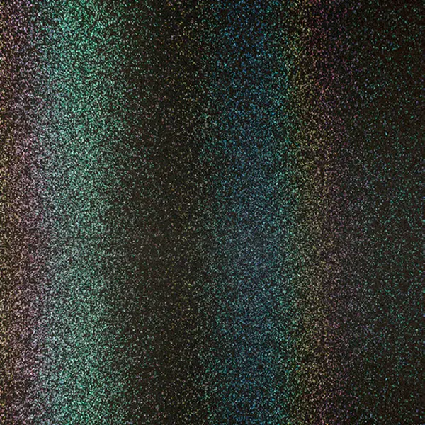 12" Rainbow Black - Siser Glitter Easy Puff Heat Transfer Vinyl