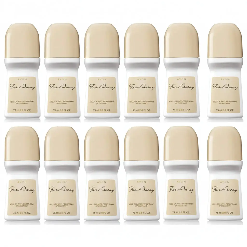 Avon Far Away Roll-On Deodorant 2.6 oz (75 mL) – 12 Pack
