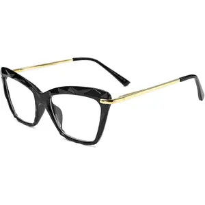 EyeconicFinds Cat Eye Glasses Frame Clear Lenses Lightweight Eyewear for Women B2440