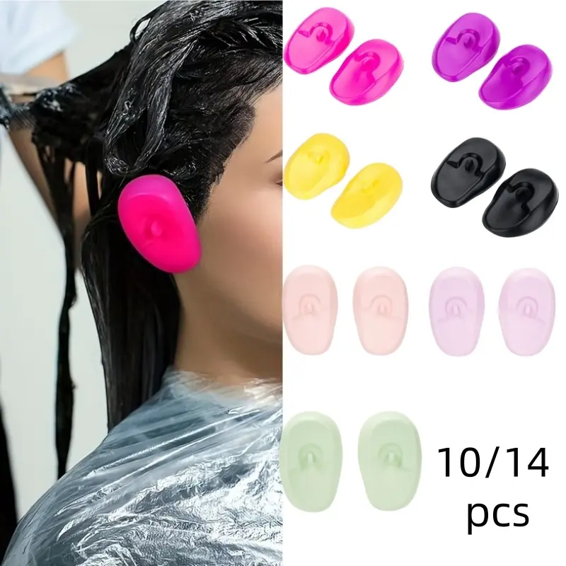 Hair Coloring Ear Covers – Waterproof Silicone Ear Protectors for Hair Dye, Bleaching, Reusable Salon Earmuffs for Styling & Chemical Treatment, Suitable for Women, Men, Barbers & Home Salon Use, Versatile Use