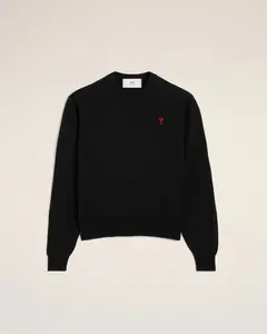 AMI PARIS Merino Red ADC Sweater Mens Apparel