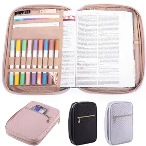 Bible Cover for Women Soft Bible Case Carrying Book Case for Accessories Holder for Women Girls Bag Carrier Sleeve Church Bag