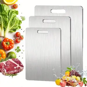 TAIMASI No Mold Cutting Board - Premium 2025 Stainless Steel Double-Sided Chopping Board | Food-Gra-De For Kitchen & Restaurant Use, Perfect For Upcoming US Holidays (Thanksgiving Nov 27, Black Fri-Day Nov 28, Christmas Dec 25) | Durable