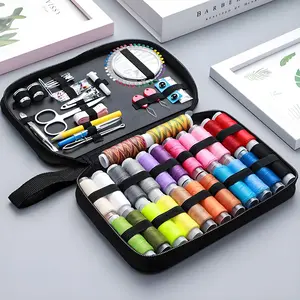 Portable Sewing Supplies Kit for Beginners - Crafting Kit Tools with Fabric Storage Case, Large DIY Needle Crafts Set for Household Mending and Travel