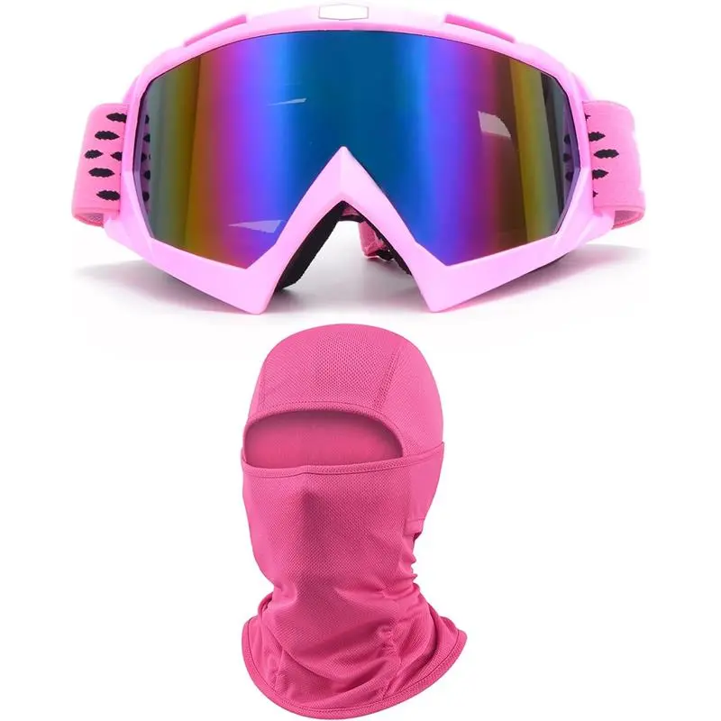 ATV Goggles with Balaclava face Mask for Men Women and Youth, Dirt Bike Motorcycle Motocross Riding Ski Goggles