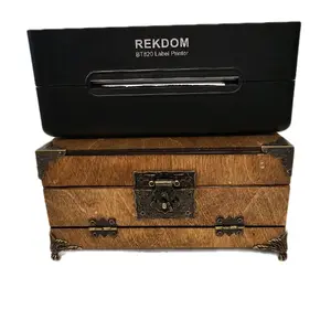 Wood Lasered Printer stand and shipping tag dispensor