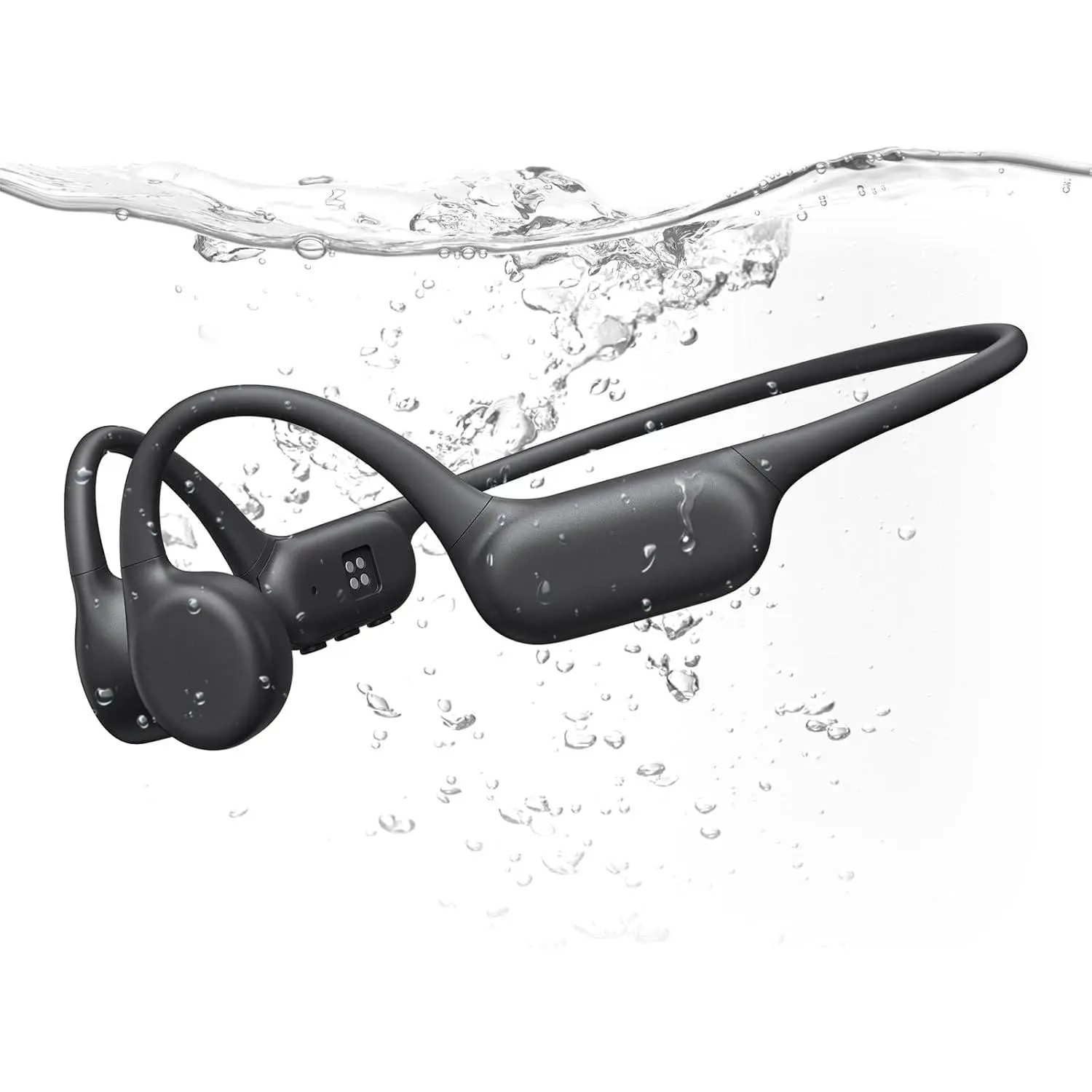 Bone conduction headphones IPX8 waterproof swimming headphones open ear headphones with MP3 mode 32GB memory pp to 8 Hours playtime bluetooth 6.0 Ear buds secure fit for running and fitness