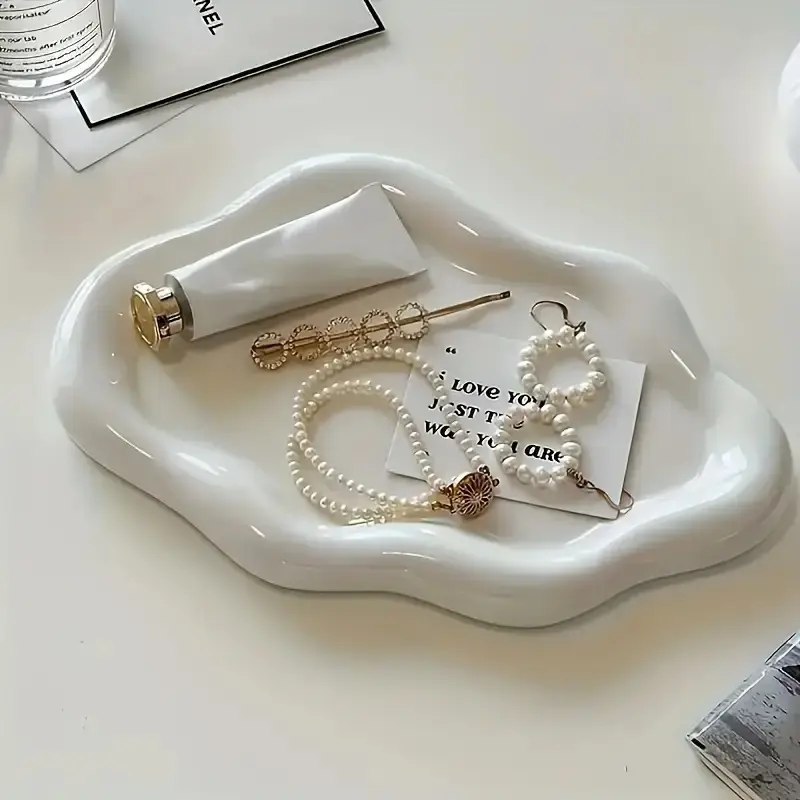 Modern jewelry storage tray, elegant necklace, bracelet, earring display stand, durable dressing table organizer, Home Jewelry Organizer - perfect gift for men and women, suitable for Christmas, birthdays, weddings, Valentine's Day, dressing table