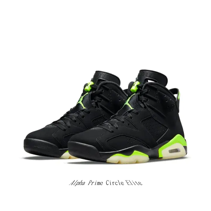 Men's Black and Electric Green Suede High Top Basketball Sneakers - Casual Streetwear Trainers, Athletic Shoes, Collectible Sports Footwear