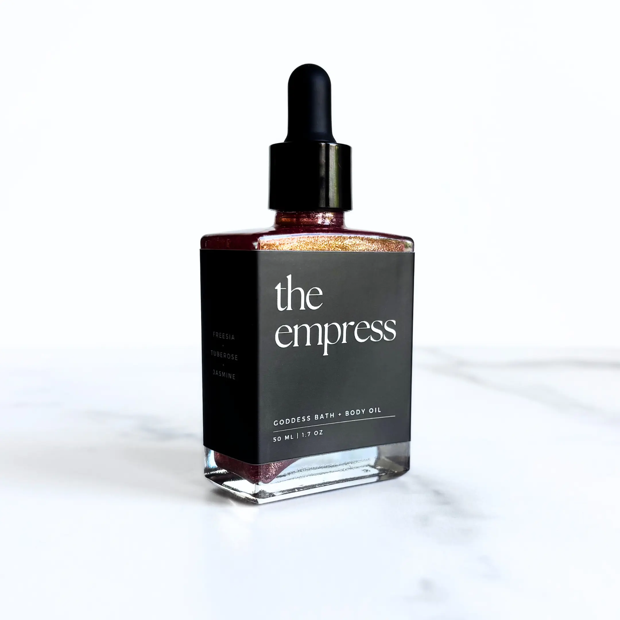 The Empress | Goddess Ritual Bath + Body Oil  | Shimmer Oil | Jasmine + Tuberose + Freesia + Fresh Greenery