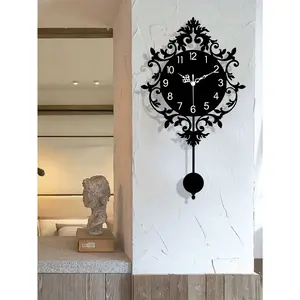 Vintage Creative Wall Clock, Silent Reliable Home Decor Battery Operated, Perfect for Home School Office, Great Gift Idea