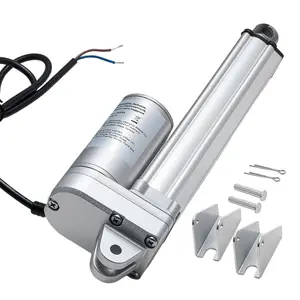 VEVOR 12V Linear Actuator, 6 Inch IP65 Waterproof Linear Actuator, 675lbs/3000N 0.2/s Motion Actuators with Mounting Brackets for Outdoor Use