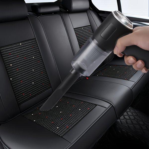 One Handheld Vacuum Cleaner - Portable with Blowing And Suction Features, Side Brushes, Anti-Tangle Hair Design, Low Noise at 40Db, 4.5Kpa Suction Power, Suitable for Cleaning Cars, Keyboards, Laptops, And Office Dust, Includes a Crevice Tool