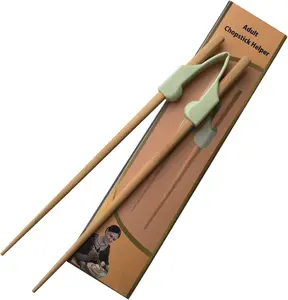 Chopstick Helper, Training Chopsticks for Adults, Beginner, Trainers or Learner - Right or Left Handed - Non-Slippery Reusable and Replaceable