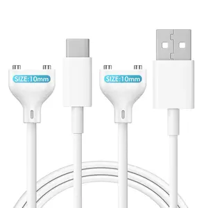 Rose Charger Replacement 2 count 10MM   Cables, USB-A & USB-C, 2.7FT DC Charger