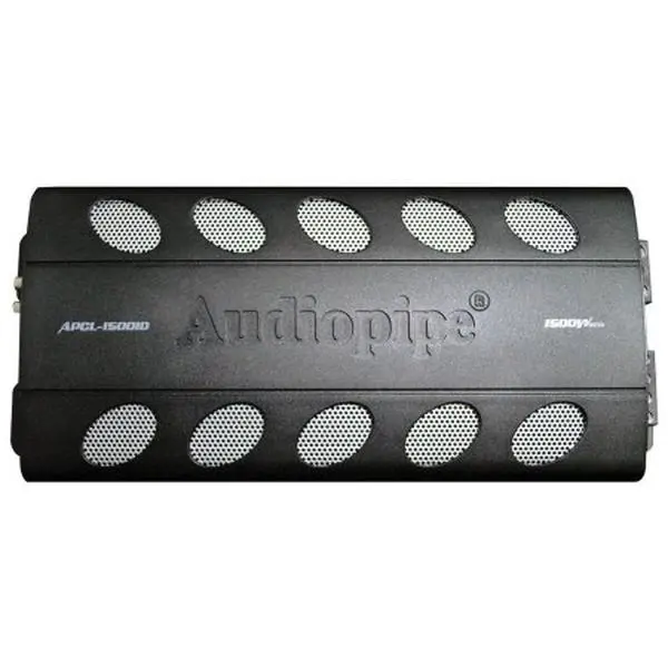 Audiopipe APCLE18001D 1800W Class D Amplifier - Durable, Overload Protection, Overheat Protection, Remote Woofer Volume Control
