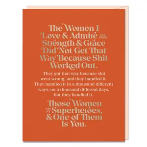 The Women I Love and Admire Card
