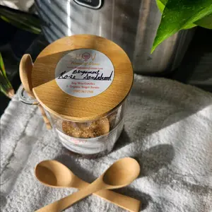 Rose Sandalwood Bergamont Organic Sugar Scrub for Body 17oz