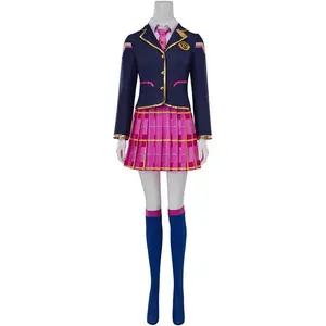 D.Va Game Character Cosplay Costume – Red Dress Outfit for Halloween & Themed Parties