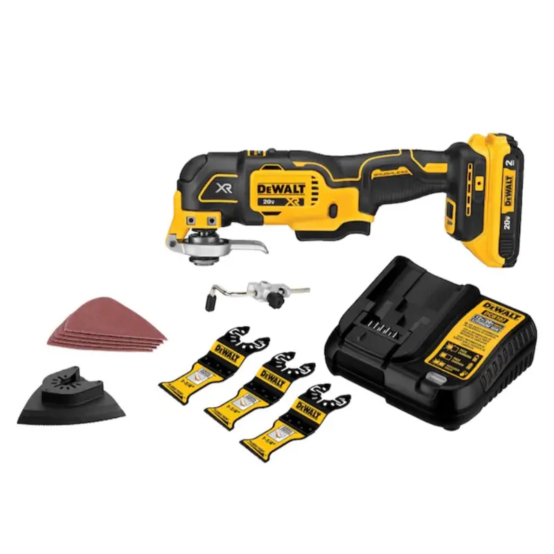 DEWALT 20V MAX XR Cordless Brushless 3-Speed Oscillating Multi Tool with (1) 20V 2. 0Ah Battery and Charger