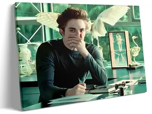 Framed Funny Canvas Wall Art Twilight Merch Movies Posters Prints Bathroom Decor Humour Holding Nose Stinky Face Artwork for Living Room Fun Wall Decor for Men Women Gifts