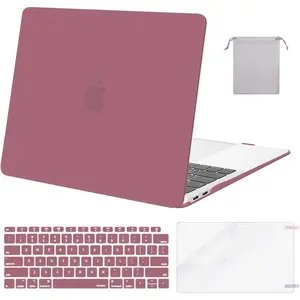 Compatible with MacBook Air 13 inch Case 2022, 2021-2018 Release A2337 M1 A2179 A1932 Retina Display Touch ID, Plastic Hard Shell&Keyboard Cover&Screen Protector&Storage Bag,