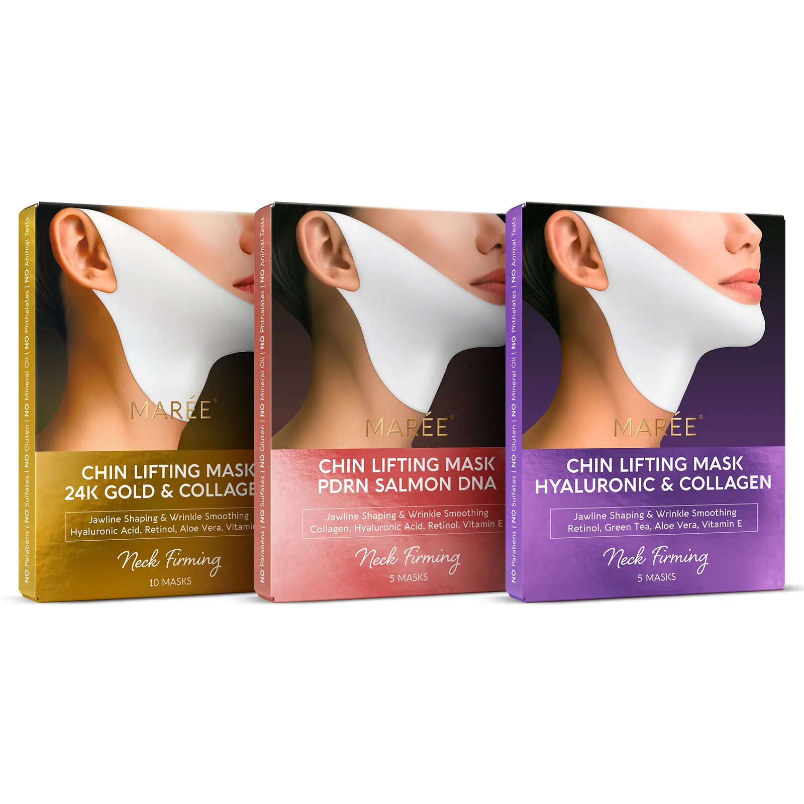Neck & Chin - Triple V Line Lifting Mask Set