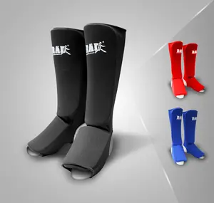 RAD Ultimate Shin Guards for Combat Sports: Kickboxing, Karate, Taekwondo - 1 Pair of Durable Protection with Comfortable Fit
