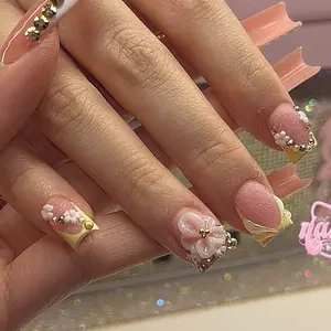 2026 Spring Summer Short Square Shape Barefoot Zebra Pattern Toe Sleeves, 24pcs Press-On Nails, Reusable, No Bake, for Daily Use, Chic Aesthetic