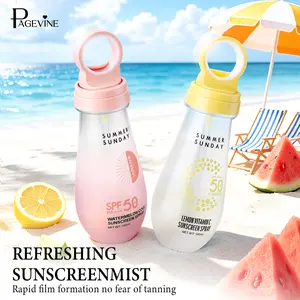 SPF50+ Cooling Sunscreen Spray, Invisible Sun Protection Mist, Waterproof UV Shield for Outdoor Activities