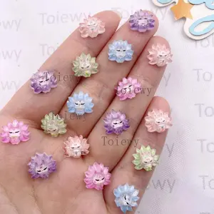 30pcs Mixed Resin Colorful Mini Kawaii Cartoon Fox Art Flat back Rhinestone Applique DIY Wedding Scrapbook Decor Crafts Accessories