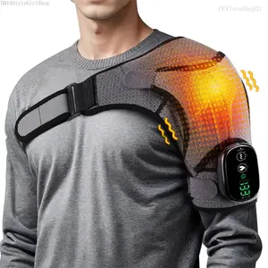 Cordless Shoulder Heating Pad for Men Women, Heated Shoulder Wrap with 3 Vibration and Heat Settings for Rotator Cuff Pain ReliefCCVistaShop21DD18StyleGirlShop