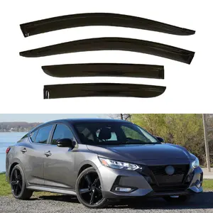 2020-2025 – Nissan Sentra Sedan – 4PCS Tape-On Window Deflectors , Window Visors, Rain Guards, Sun Shade, All-Weather Fresh Air Protection, Direct-Fit Auto Exterior Accessory Upgrade fathersdaygift fathersdaygift