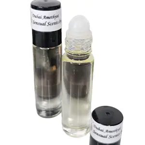 Dubai Amethyst - Men's Fragrance Body Oil. Roll on Floral Scent Blend Scented Aroma Patchouli Amber Vanilla