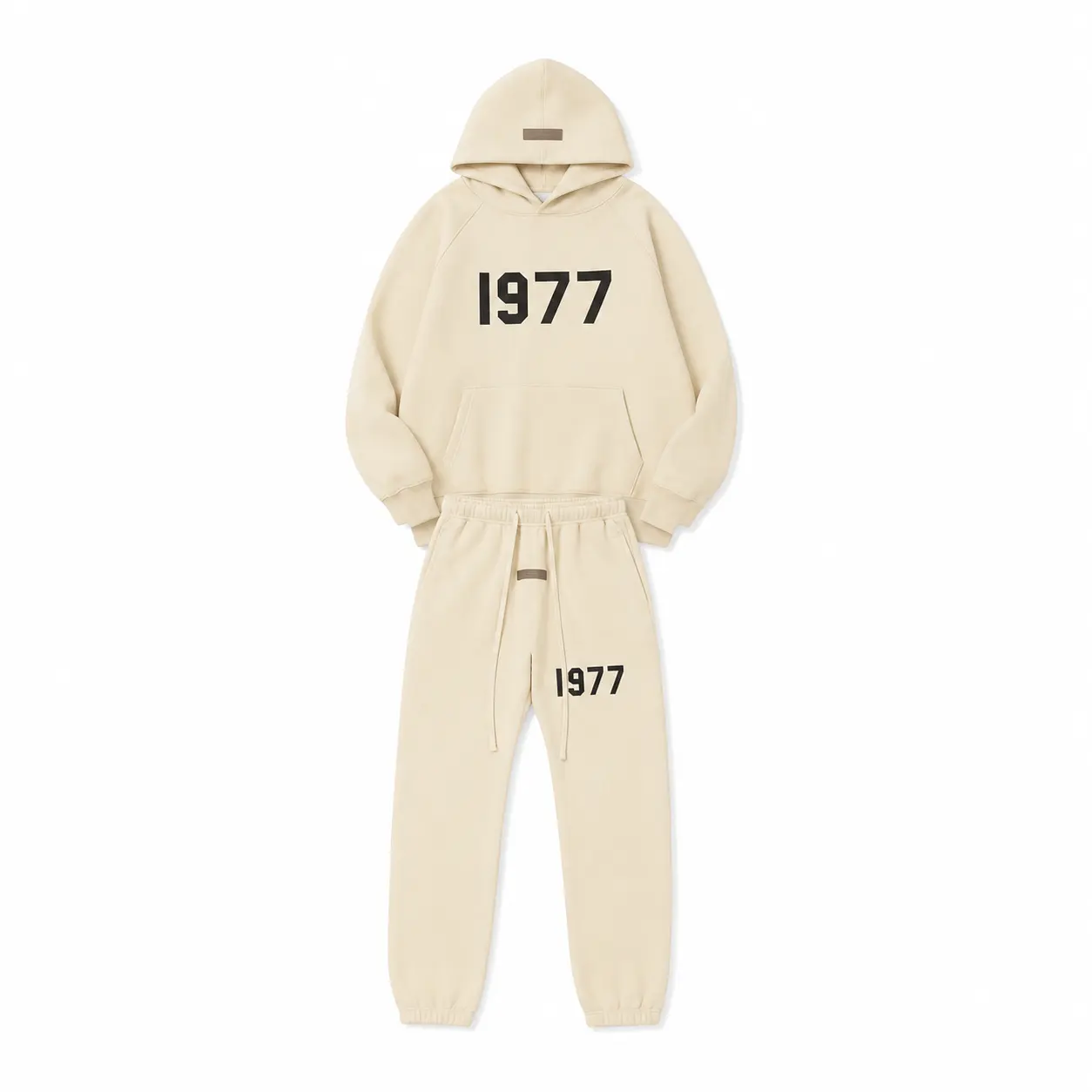1977 Hoodie & Joggers Set – Matching Unisex Pullover Sweatshirt and Sweatpants, Cozy Streetwear Outfit for Men & Women