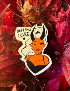 Tiefling D&D TTRPG Individual Sticker